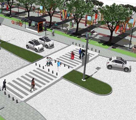 Redevelopment of Janpath Road